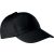   Uniszex sapka K-UP KP116 Cotton Cap - 5 panels -Egy méret, Black