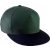   Uniszex sapka K-UP KP139 Snapback Cap - 5 panels -Egy méret, Forest Green/Black
