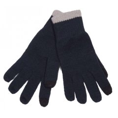   Uniszex kesztyű K-UP KP425 Touch Screen Knitted Gloves -L/XL, Navy/Light Grey