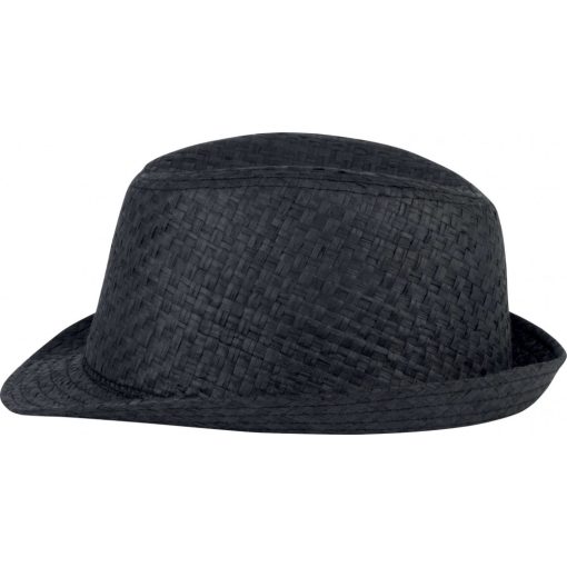 Uniszex sapka K-UP KP612 Retro panama - Style Straw Hat -57, Black