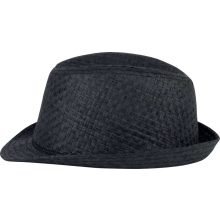 Uniszex sapka K-UP KP612 Retro panama - Style Straw Hat -57, Black