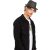   Uniszex sapka K-UP KP612 Retro panama - Style Straw Hat -59, Black