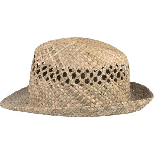 Uniszex sapka K-UP KP613 Braided panama Hat -59, Natural
