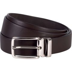   Uniszex K-UP KP807 Classic Belt In Full Grain Leather - 30Mm -Egy méret, Dark Brown