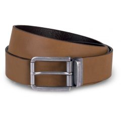   Uniszex K-UP KP812 Raw Edge Leather Belt - 35Mm -Egy méret, Cognac