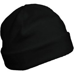 Uniszex sapka K-UP KP877 Fleece Hat -55, Black