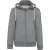   Férfi pulóver Kariban KV2312 vintage Sherpa-Lined Fleece Jacket -S, Slub Grey Heather