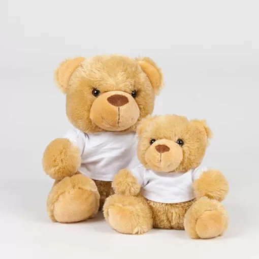 Uniszex póló Mumbles MM030 Bear In A T-Shirt -M, Brown