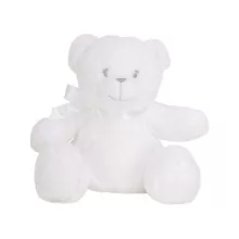 Uniszex plüss játék Mumbles MM060 printme Mini -Egy méret, Teddy White