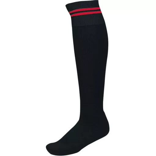Uniszex zokni Proact PA015 Striped Sports Socks -31/34, Black/Sporty Yellow