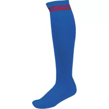 Uniszex zokni Proact PA015 Striped Sports Socks -39/42, Dark Royal Blue/Sporty Red