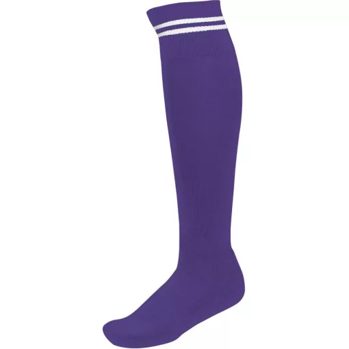 Uniszex zokni Proact PA015 Striped Sports Socks -35/38, Sporty Purple/White