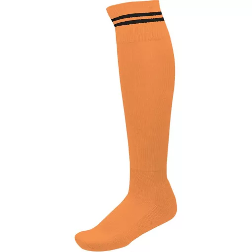 Uniszex zokni Proact PA015 Striped Sports Socks -47/50, Sun Orange/Black