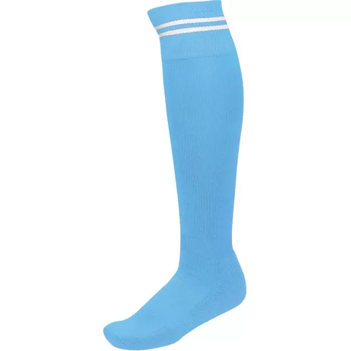 Uniszex zokni Proact PA015 Striped Sports Socks -31/34, Sporty Sky Blue/White