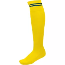 Uniszex zokni Proact PA015 Striped Sports Socks -39/42, Sporty Yellow/Dark Royal Blue