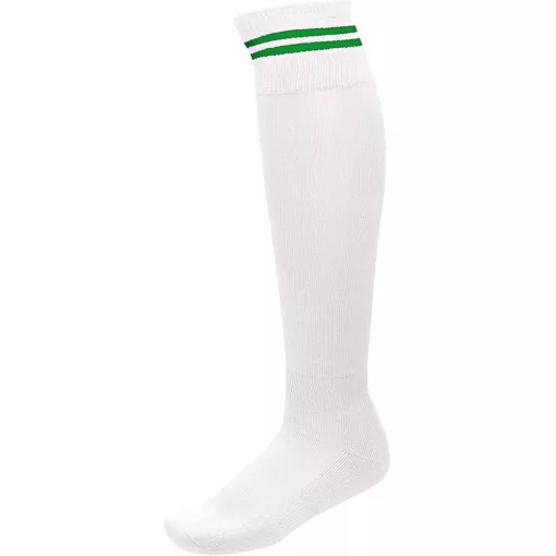 Uniszex zokni Proact PA015 Striped Sports Socks -31/34, White/Dark Royal Blue