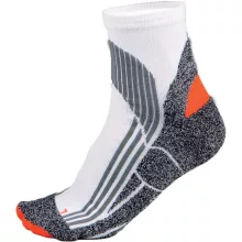 Uniszex zokni Proact PA035 Technical Sports Socks -43/46, White/Grey/Orange