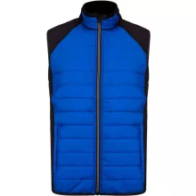 Uniszex kabát Proact PA235 Dual-Fabric Sleeveless Sports Jacket -3XL, Dark Royal Blue/