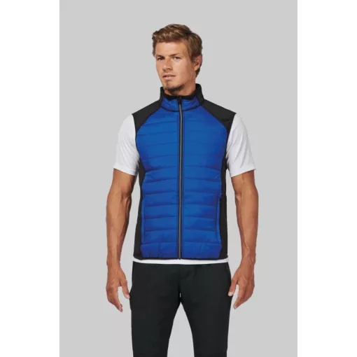Uniszex kabát Proact PA235 Dual-Fabric Sleeveless Sports Jacket -XL, Sporty Navy/Sport