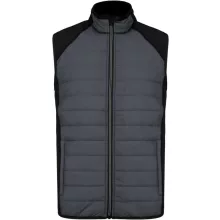 Uniszex kabát Proact PA235 Dual-Fabric Sleeveless Sports Jacket -3XL, Sporty Grey/Blac
