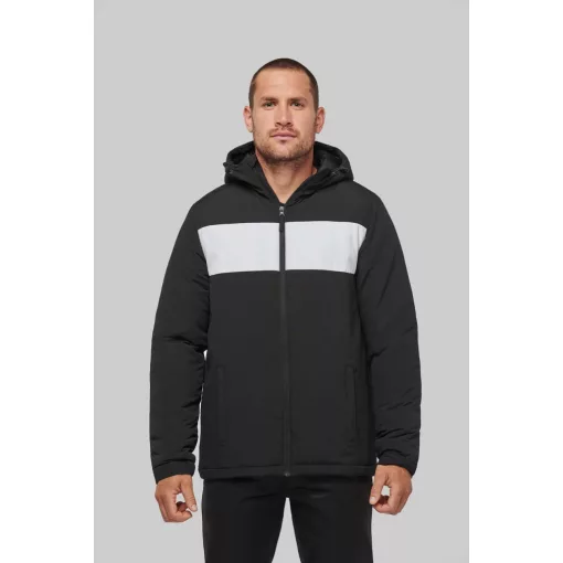 Uniszex kabát Proact PA240 Club Jacket -2XL, Black/White