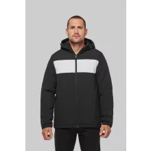 Uniszex kabát Proact PA240 Club Jacket -XL, Black/White