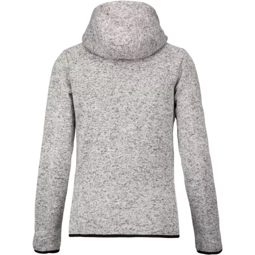 Női kabát Proact PA366 Ladies’ Heather Hooded Jacket -3XL, Light Grey Mélange
