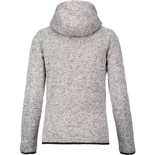 Női kabát Proact PA366 Ladies’ Heather Hooded Jacket -M, Light Grey Mélange
