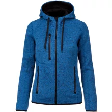 Női kabát Proact PA366 Ladies’ Heather Hooded Jacket -L, Light Royal Blue Mélange