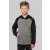 Gyerek kapucnis pulóver Proact PA370 Kids Two-Tone Hooded Sweatshirt -10/12, Grey Heat