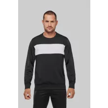 Uniszex pulóver Proact PA373 polyester Sweatshirt -4XL, Sporty Navy/White