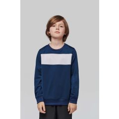 Gyerek pulóver Proact PA374 Kids polyester Sweatshirt -12/14, Black/White