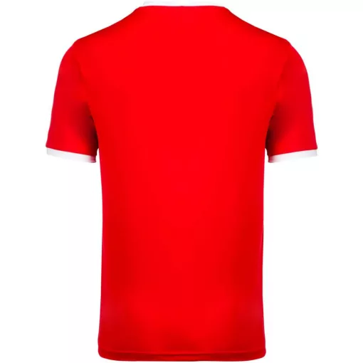 Férfi póló Proact PA4000 Adults Short-Sleeved Jersey -2XL, Sporty Red/White