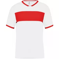 Férfi póló Proact PA4000 Adults Short-Sleeved Jersey -S, White/Black