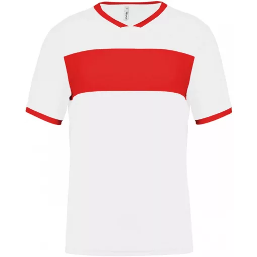 Férfi póló Proact PA4000 Adults Short-Sleeved Jersey -S, White/Black