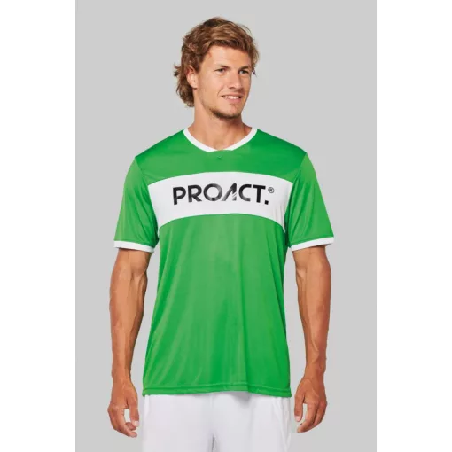 Férfi póló Proact PA4000 Adults Short-Sleeved Jersey -S, White/Black