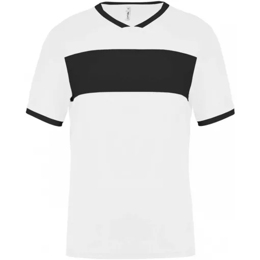Férfi póló Proact PA4000 Adults Short-Sleeved Jersey -S, White/Black