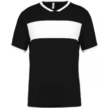 Gyerek póló Proact PA4001 Kids Short Sleeve Jersey -8/10, Black/White