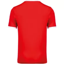 Gyerek póló Proact PA4001 Kids Short Sleeve Jersey -10/12, Sporty Red/White