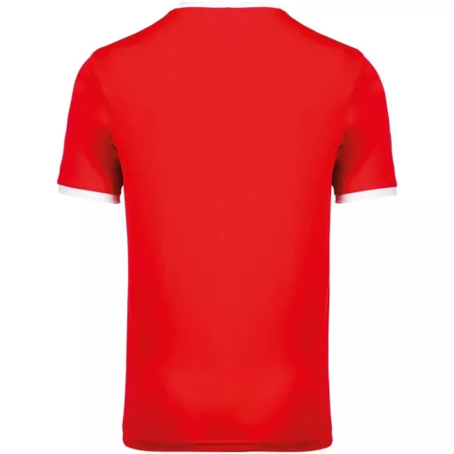 Gyerek póló Proact PA4001 Kids Short Sleeve Jersey -8/10, Sporty Red/White