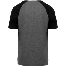 Uniszex póló Proact PA4010 Adult Triblend Two-Tone Sports Short-Sleeved T-Shirt -M, Gr