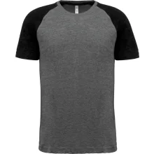 Uniszex póló Proact PA4010 Adult Triblend Two-Tone Sports Short-Sleeved T-Shirt -XL, G