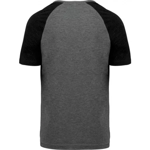 Uniszex póló Proact PA4010 Adult Triblend Two-Tone Sports Short-Sleeved T-Shirt -XL, G