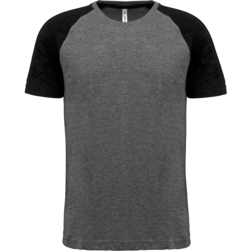 Uniszex póló Proact PA4010 Adult Triblend Two-Tone Sports Short-Sleeved T-Shirt -3XL, 
