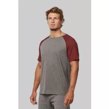 Uniszex póló Proact PA4010 Adult Triblend Two-Tone Sports Short-Sleeved T-Shirt -3XL, 