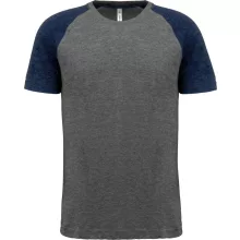 Uniszex póló Proact PA4010 Adult Triblend Two-Tone Sports Short-Sleeved T-Shirt -L, Gr