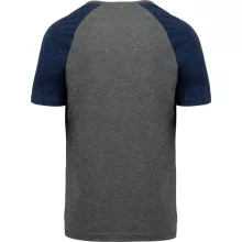 Uniszex póló Proact PA4010 Adult Triblend Two-Tone Sports Short-Sleeved T-Shirt -S, Gr