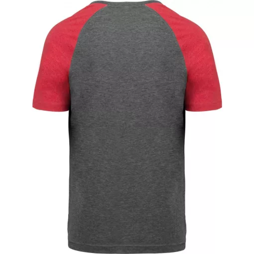 Uniszex póló Proact PA4010 Adult Triblend Two-Tone Sports Short-Sleeved T-Shirt -3XL, 