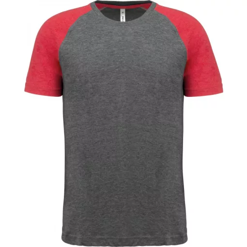 Uniszex póló Proact PA4010 Adult Triblend Two-Tone Sports Short-Sleeved T-Shirt -XL, G