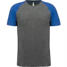 Uniszex póló Proact PA4010 Adult Triblend Two-Tone Sports Short-Sleeved T-Shirt -2XL, 